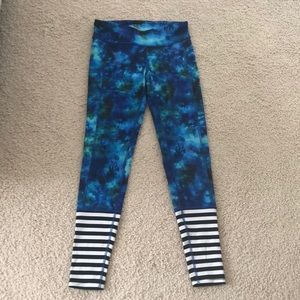 Champion Tie Die Leggings with Stripes size Small